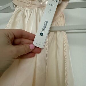 Aqua Champagne high neck sleeveless shirt